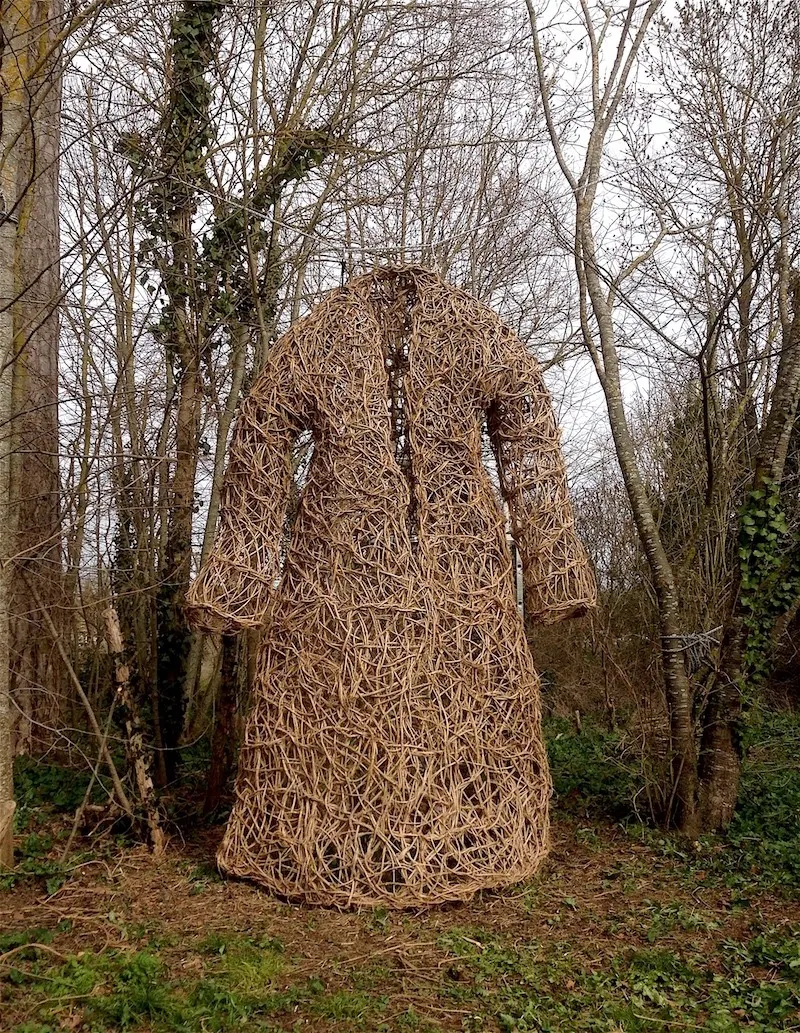 Dream Coat - Installation (2010) - Wild clematis by Véronique Matteudi